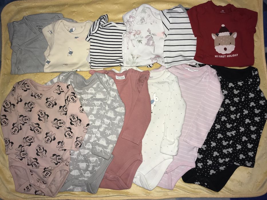 Бодіки на дівчинку 62, 68, 74, 80, 86, 92, 98 р.