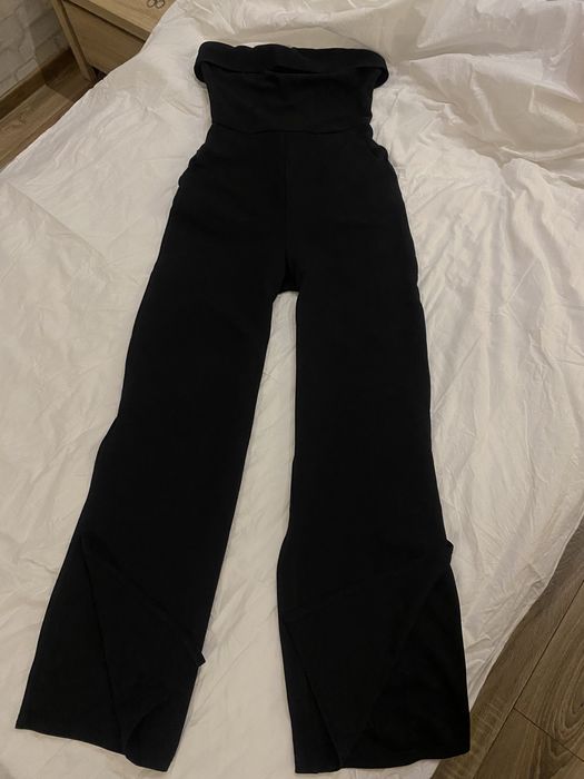 Długi kombinezon bez ramiączek