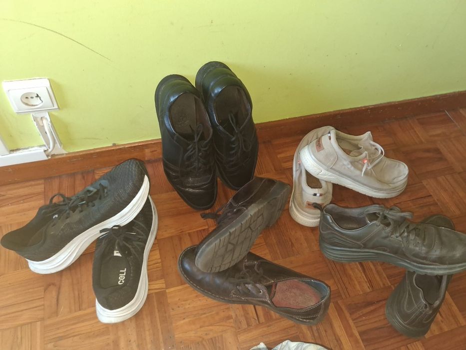 6 pares  de sapatos e tênis ,usado poucas vezes