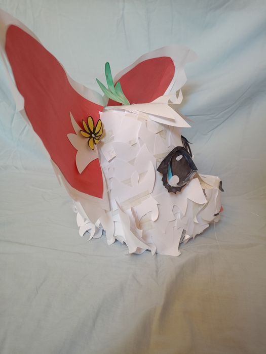 Papier furry head