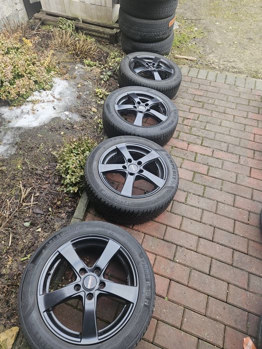 Alufelgi czarne vw  ,mini cooper 5x112 195 /55r16