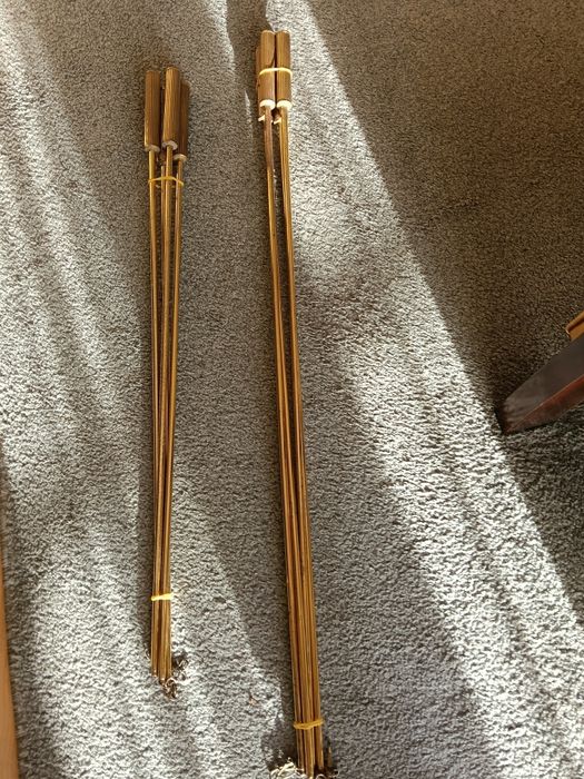 8 Bengalas para cortinados em latão