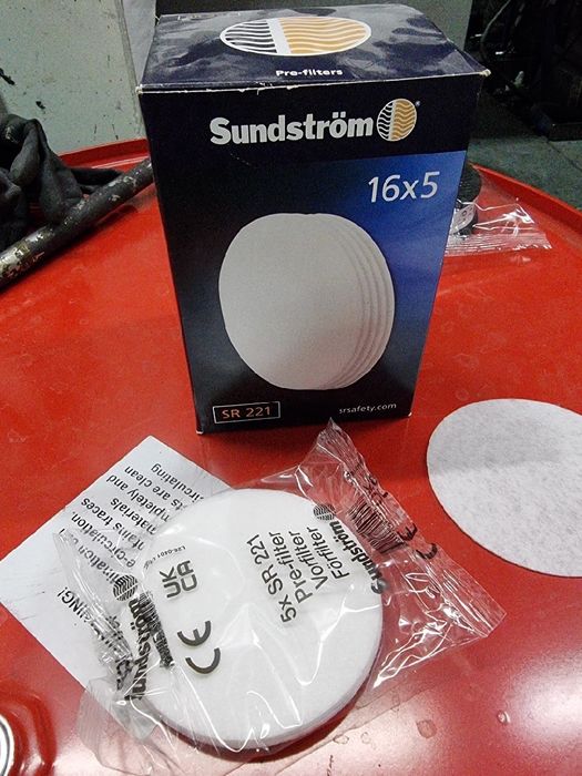 Sundstrom SR 221 Filtry wstępne, opakowanie 16 sztuk x5  lacznie 80 wkladek sztuk Orginal. Szwecja