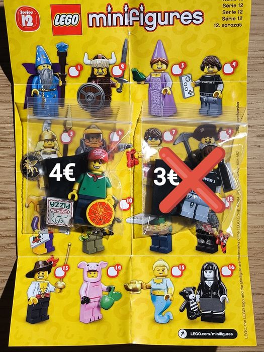 Minifuguras Lego de Várias Series