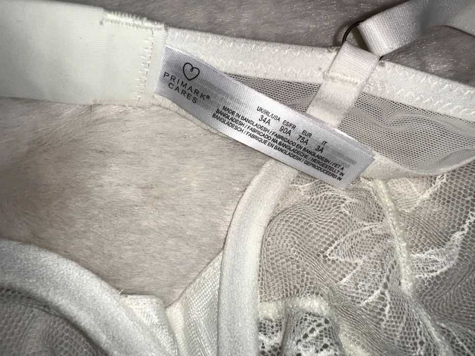 Primark bialy biustonosz nowy 75 A