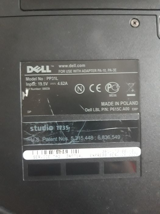 Ноутбук DELL PP31L