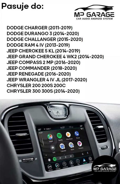 Dodge / Jeep / Chrysler uConnect 8.4 moduł Apple CarPlay/Android Auto