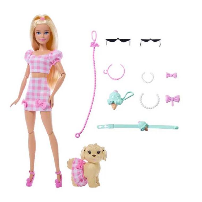 Лялька Barbie Twinning Looks Doll with Pet Dog Барбі Парні образи- лялька та собака