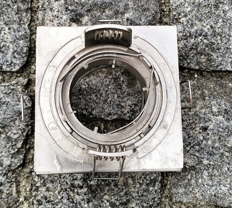 Spot / Aro / Foco de Embutir Fixo em Níquel