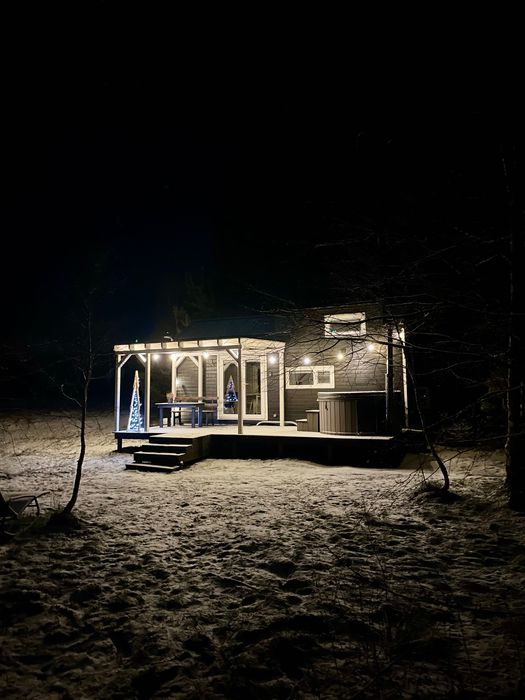 Romantyczny domek w lesie na wynajem / Prywatna balia/ Bory Tucholskie