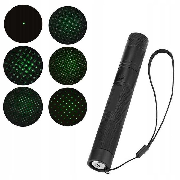 Wskaźnik Laserowy Laser Zielony Różne Wzory Mocny