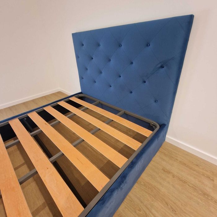 Premium Upholstered Double Beds, 190x140 cm, Including Slatted Base – €199!!64564415138946123