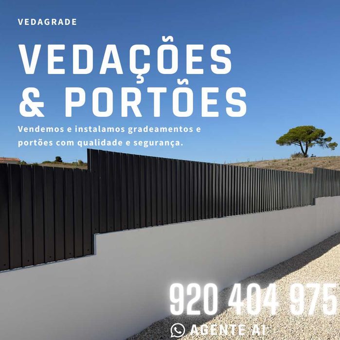 Vedações / Chapa / Rede / Painel de rede / Gradeamentos / Portão