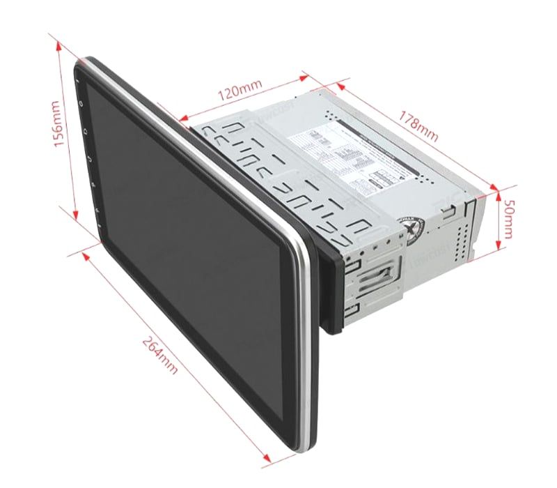 AUTO RADIO GPS 1 DIN ANDROID 14 LCD TÁCTIL 10"
