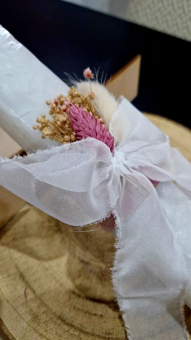 Vela batizado decorada