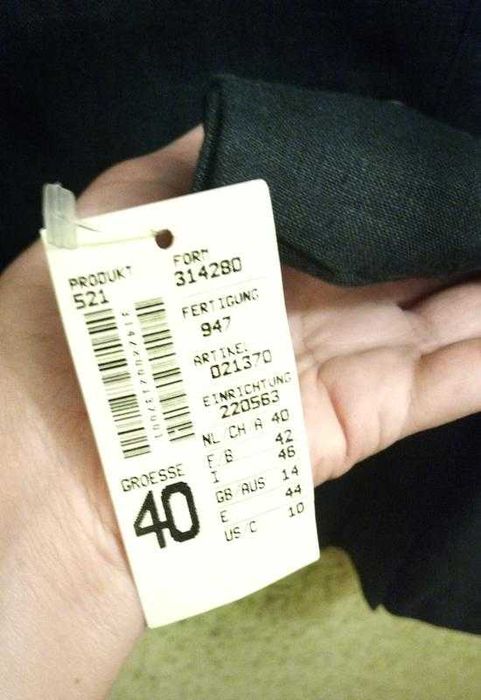 Льняний піджак/жакет чорного кольору, р. m/l