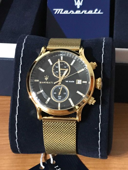 Relógio Maserati Dourado & Preto