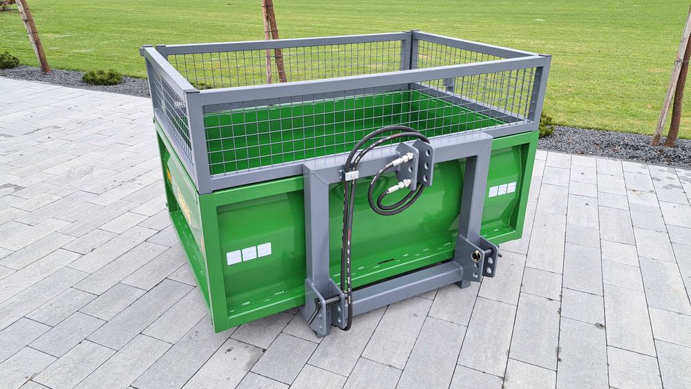 skrzynia transportowa na tył ciągnika tylny TUZ kiper hydrauliczny