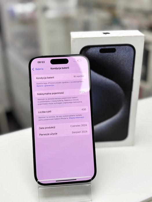 SKLEP ŚWIDNICKA• iPhone 15 Pro 256GB • 90% kondycji • 1 rok gwar