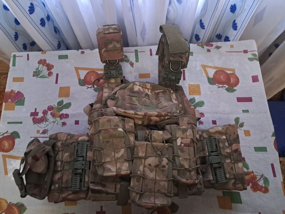 Плитоноска Tactic 4 Profi Multicam (комплект з Британією)
