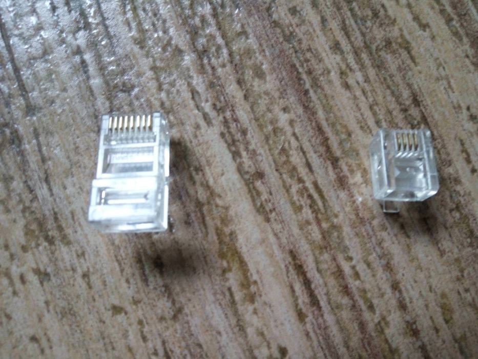 Конектори Rj 45 (172шт) и Rj 11 (46шт)
