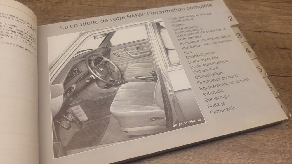 BMW E28 518, 520i, 525i 525e, 528i 524td instrukcja obsługi 1983