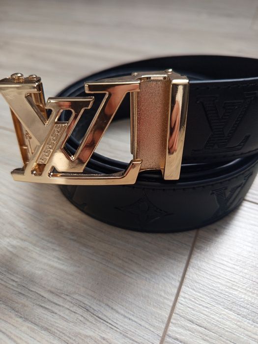 Ремінь Louis Vuitton стильний з металевою пряжкою