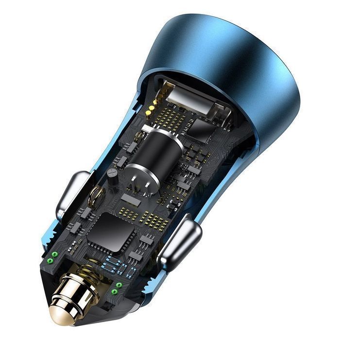 Baseus szybka ładowarka samochodowa USB C / USB 40W PD 3.0 QC + kabel