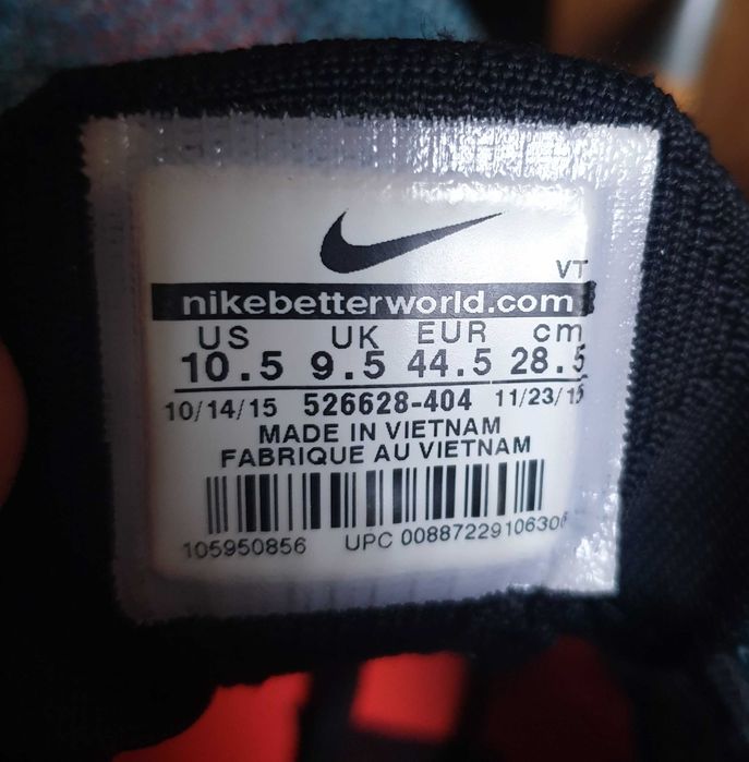 Nike Flyknit Racer Neo Turquoise 2015 10.5US/28.5CM/44.5EUR