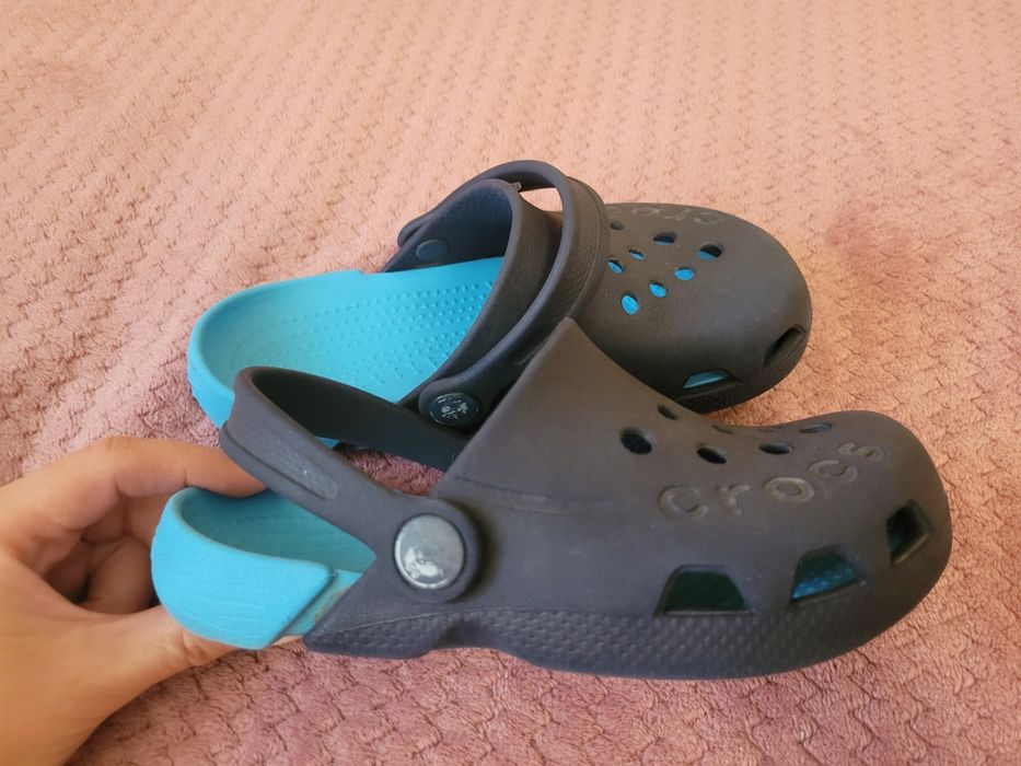 Дитячі сабо Crocs (Крокси) Electro Clog, р. С11 (28-29), синій/електро
