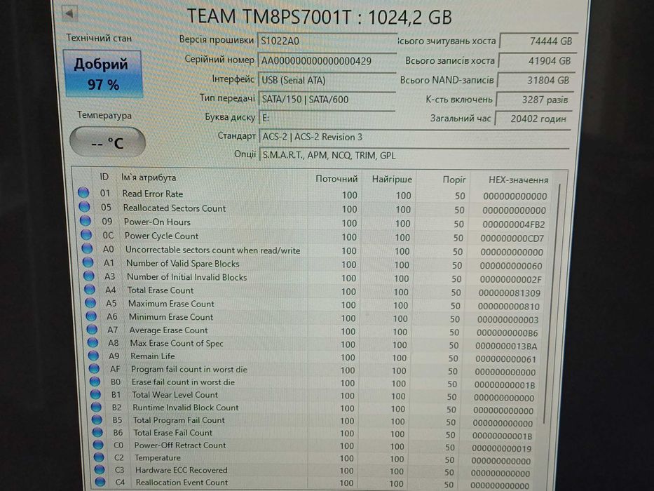 1TB SSD Team Group MS30 M.2 Sata III
