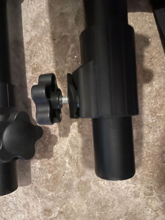 Tripés de colunas com saco