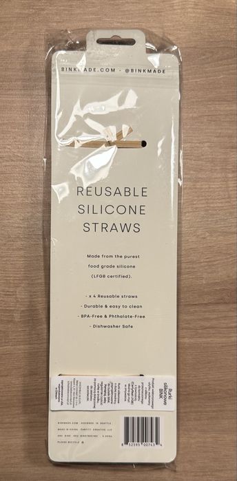 Nowe Rurki / Słomki silikonowe BINK