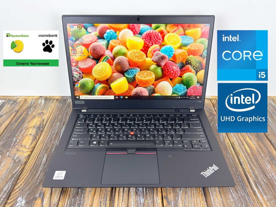 Зручний Ноутбук Для Роботи і Навчання Lenovo Thinkpad T14 GEN 1 /Core i5-10210u/ГАРАНТІЯ