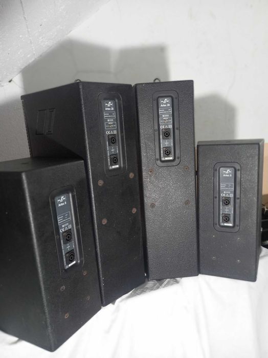 4 Colunas DAS e amplificador Cresto Audio