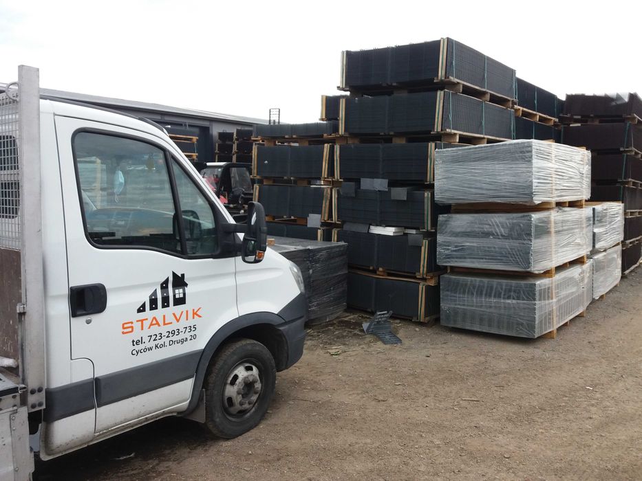 Panel ogrodzeniowy h=123cm,133cm,1,53 czarny i grafit fi4 fi5