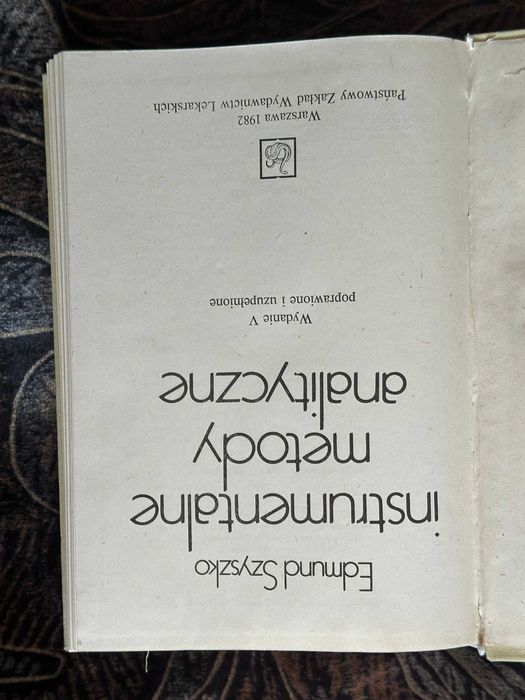 Instrumentalne metody analityczne Edmund Szyszko