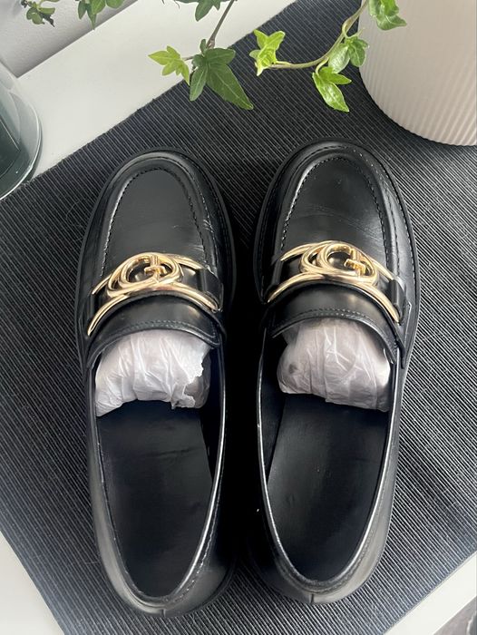 GUESS Ilary mokasyny loafersy skóra naturalna  r.37