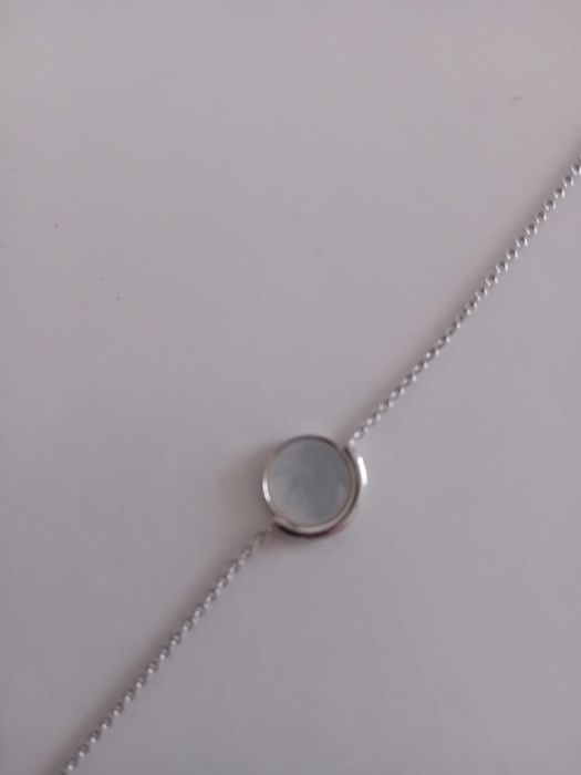 Srebrna bransoletka z kółkiem Apart