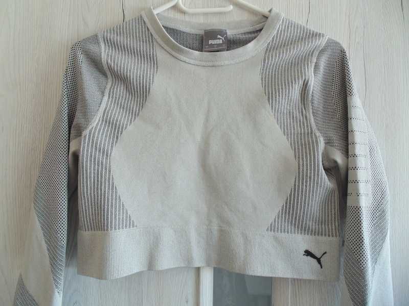 Puma sportowa krótsza bluza damska top z długim rekawkiem M/L