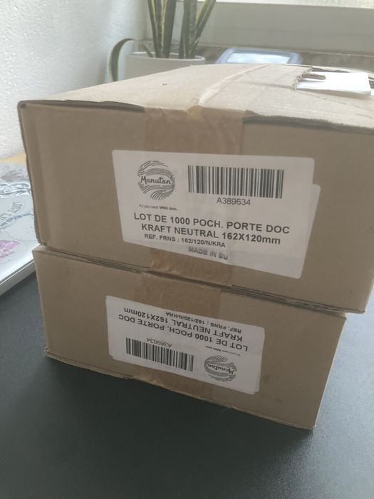Envelopes porta-documentos – s/ impressão (1000 unid.)