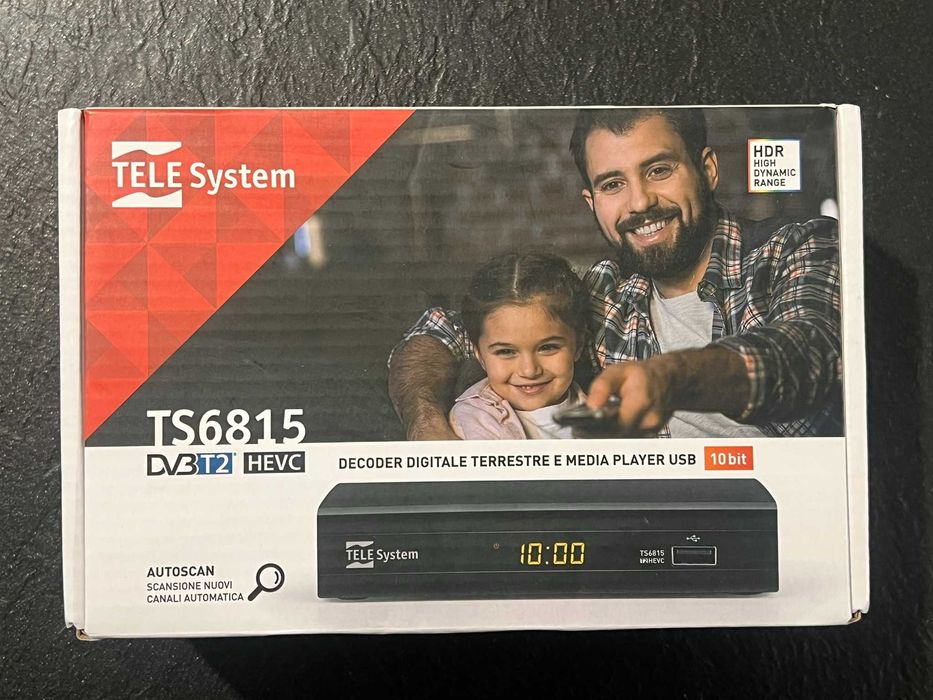 Dekoder naziemny 10 bitCyfrowy TELE System Technologia HD HDR