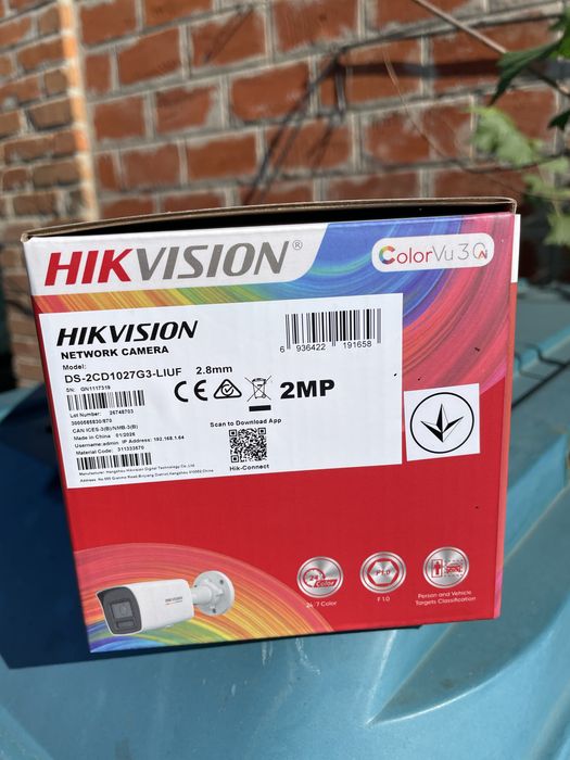 Камери DS-2CD1027G3-LIUF (2.8 мм)