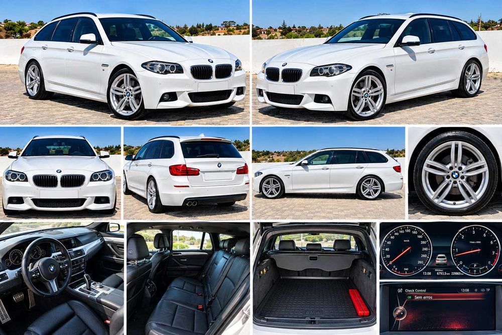BMW 520d Touring Pack M – Caixa Automática – Pele