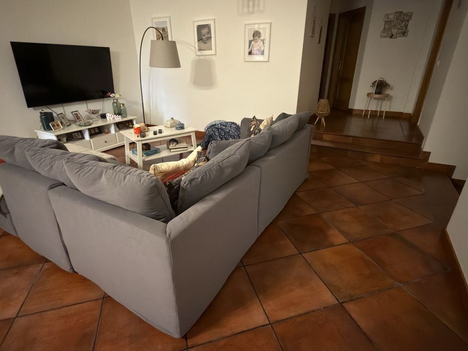 Sofa em canto e chaise long