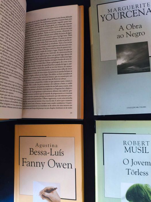 Lote 4 Livros Coleção Mil Folhas - Capa Dura (Henry Miller, Yourcenar, Agustina)