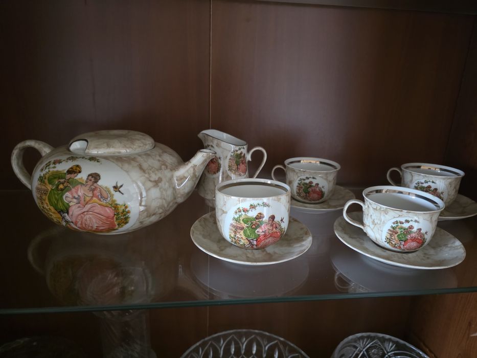 Serwis kawowy Wawel „Miłość Wiedeńska” vintage Made in Poland