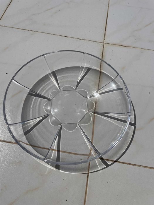 Centro de Mesa Atlantis – Design Gerald Gulotta (1988) – Cristal Assinado