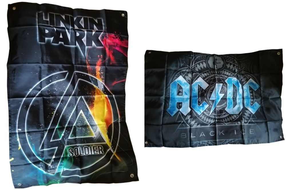 Банер ACDC, Linkin Park, постер, рок гурт, музика прапор Ісі-Дісі