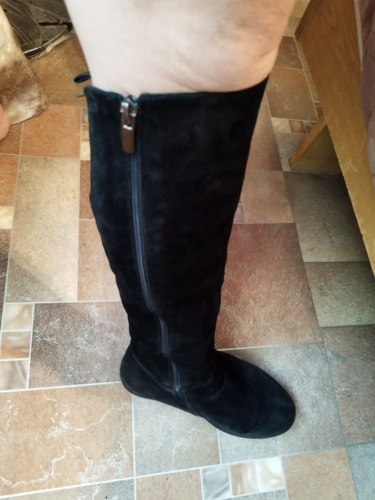 Сапожки замшевые еврозима, размер 37